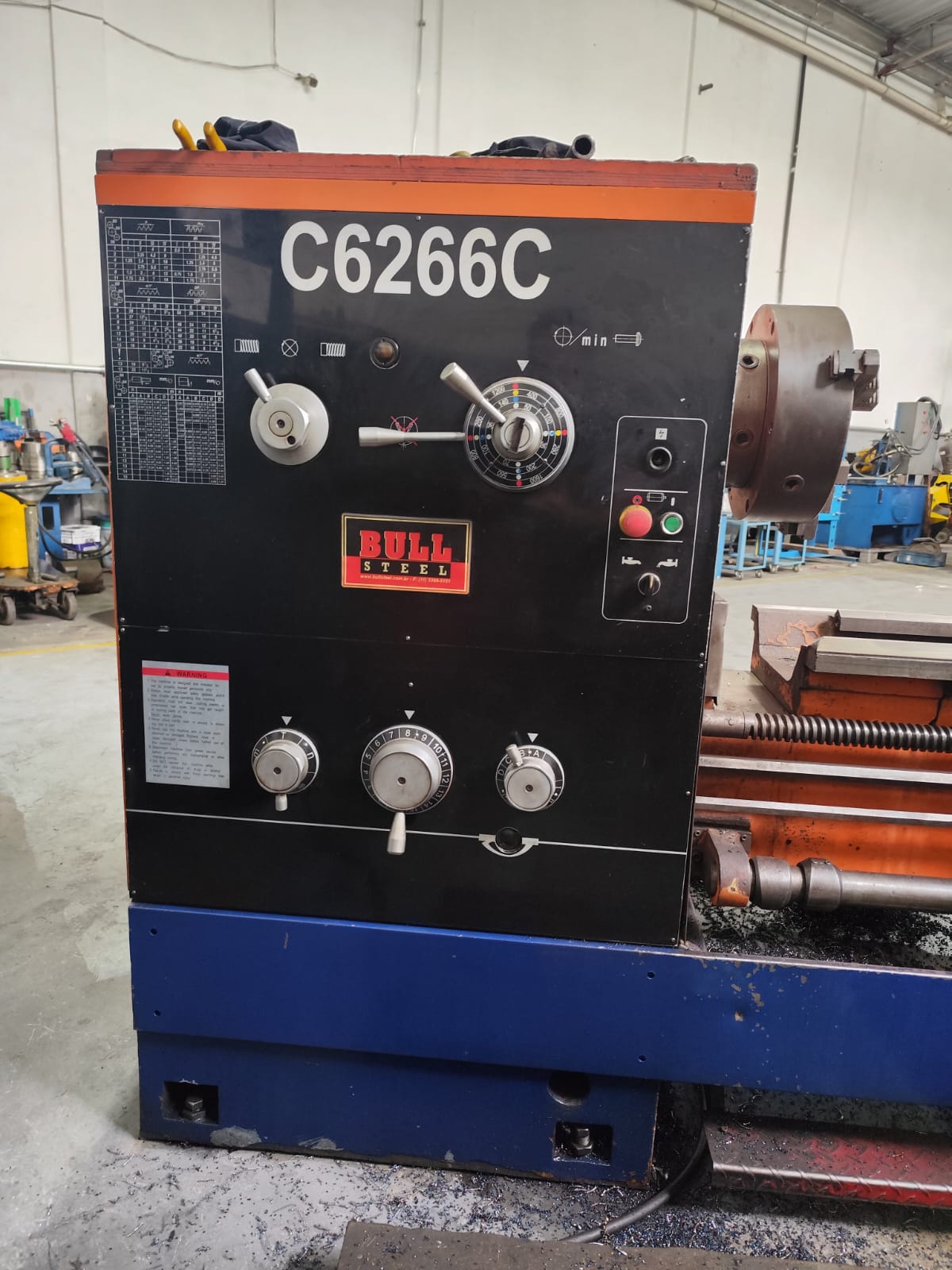 Torno Mecânico BULL STEEL – C6266C — foto 6